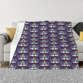 Axyaa King Katamari Throw Blanket - Flannel Manga Blanket for Cozy Sleep