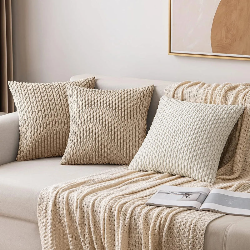 Axyaa Soft Striped Cushion Covers - Stylish Home Decor Pillow Cases