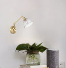 Axyaa Clear Glass LED Wall Sconce with Switch - Nordic Minimalism Wand Lampen