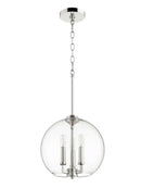 Axyaa Glass Ball Chandelier: Modern Nordic Cafe & Restaurant Lighting