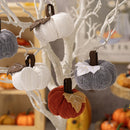 Axyaa Plush Pumpkin Decorations - Fall Table Mantel Decor for Halloween Thanksgiving