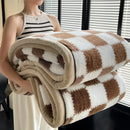 Axyaa Fluffy Fleece Half Sides Blanket for Warmth, Sofa Throws, Napping, & Shawl