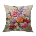 Axyaa Retro Safflower Oil Painting Pillowcase