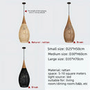 Axyaa Wabi-Sabi Rattan Pendant Light - Hand-Woven E27 Boho Lamp