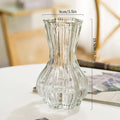 Axyaa Clear Retro Flower Vase Hydroponics Plants Pot Glass Decor Container