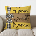 Axyaa Bee & Flower Design Pillow Cover for Sofa, Bedroom, Car - Home Decor