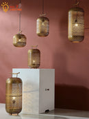 Axyaa Zen Birdcage Pendant Light LED E27 Gold Hanging Lamp for Restaurant Tea Room