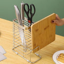 Stainless Steel Kitchen Knife Holder and Organizer Shelf - Axyaa