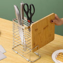 Axyaa Stainless Steel Kitchen Organizer for Knife, Pot Lid, Cutting Board