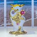 Axyaa White Swan Vase Set for Home Decor and Weddings