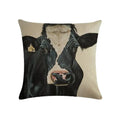 Axyaa Cotton Linen Cushion Cover Sheep Cow Home Decor Throw Pillowcase