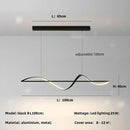 Axyaa Modern Minimalist Curve LED Pendant Light for Dining Room, Bar, Kitchen - Home Decor Fixture