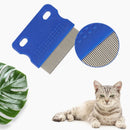 Axyaa Pet Grooming Comb for Dogs and Cats - Mucus Crust Remover and Flea Lice Cleaner