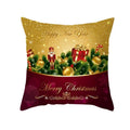 Axyaa Festive Christmas Pillow Case for Sofa Decor Merry Xmas Cushion Cover