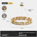 Axyaa Modern LED Chandelier for Dining Room, Living Room, Bedroom, and Hotel Décor