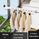 Axyaa Adjustable Wall Mounted Drying Rack Aluminum Clothes Hanger for Space-Saving Organization