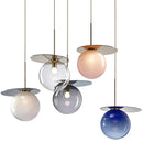 Nordic Glass Metal Pendant Lamp for Living Spaces by Axyaa