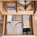 Axyaa Fabric Drawer Organizers for Clothes Closet Storage - Set of 4