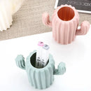 Axyaa Plastic Vase: Unbreakable Cactus Flower Pot & Pen Holder