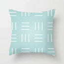 Modern Geometry Print Pillow Case for Home Decor by Axyaa - Mint Green Pillow Cover