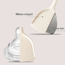Axyaa Silicone Kitchen Utensils Set - Beige White Cooking Tools Spatula Turner Shovel Colander