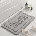Axyaa Embossed Velvet Bathroom Floor Rug High Quality Non-slip Bath Mat