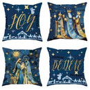 Axyaa Christmas Pillowcase Set for Living Room Sofa and Bedroom Decoration