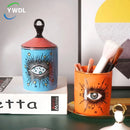Axya Ceramic Starry Sky Storage Jar: Versatile Home Decor & Organizer