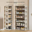 Axyaa Shoe Rack Tower Shelf Cabinet: Stackable, Multi-Function Organizer for Boots and Shoes