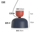 Axyaa Macaron Colors Pendant Lamp: Creative Personality Indoor LED Ceiling Light