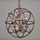 Axyaa Retro Loft Crystal Chandelier for Bar, Restaurant, and Living Room