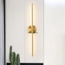 Nordic Copper LED Mirror Wall Light for Home Decor, Axyaa Glass Fixture