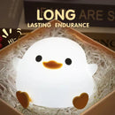 Axyaa Silicone LED Duck Night Light: Cute, Dimmable, Rechargeable for Baby Bedrooms