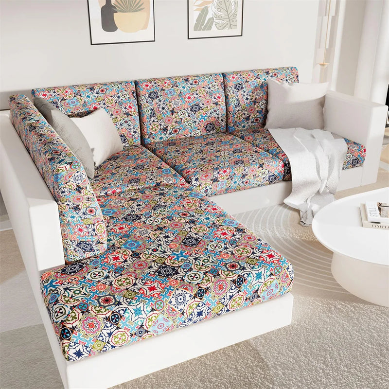 Axyaa Stretch Sofa Cover Slipcover Protector with Elastic Bottom
