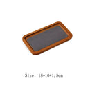 Axyaa Wooden Microfiber Velvet Multi-Purpose Jewelry Tray Storage Display