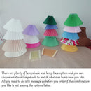 Axya Vintage Pleated Table Lamp with LED Tricolored Bulb