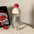Axyaa Double Layer Glass Water Bottle Matcha Coffee Ice Cup Lid Gift