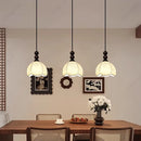 Axyaa LED Fabric Lampshade Chandelier for Home Decor Lighting