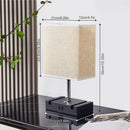 Axyaa Set of 2 Rechargeable LED Table Lamps with USB Ports & Phone Stands
