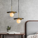 Marble Led Pendant Lamp by Axyaa: Elegant Gold Chandelier Light for Indoor Living Spaces