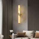 Art Deco Marble Wall Lamp Dimmable LED Sconce for Indoor Lighting by Axyaa