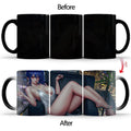 Axyaa Ceramic Color Changing Coffee Mug - Sexy Girl Design - Thermal Cup