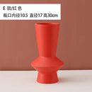 Axyaa Minimalist Ceramic Vase for Flowers and Desk Decoration