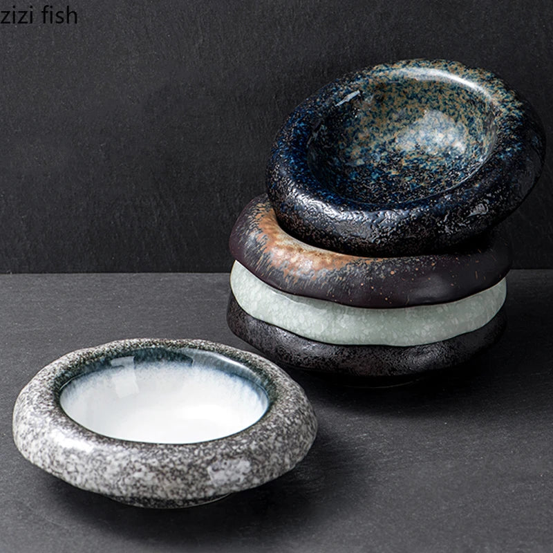 Axya Vintage Ceramic Dinner Bowl Round Tableware Soup Pasta Plate Snack Dessert Noodle Bowls