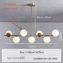 Axyaa 7-Light Magic Bean Glass Chandelier for Home Decor