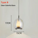 Axyaa Marble LED Pendant Light: Modern Glass Decor Lighting Fixture