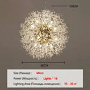 Axyaa Spark Ball Crystal LED Chandelier - Spherical Firework Pendant Light