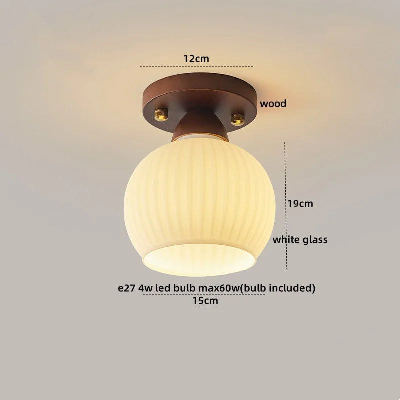 Axyaa Modern LED Ceiling Light for Indoor Lighting - Nordic Style Balcony Living Room Fixture