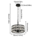Axyaa Crystal Dining Table Pendant Chandelier