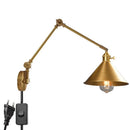 Axyaa Nordic Copper Wall Lamp Sconce Pull Chain Switch Indoor Lighting Bedroom Mirror Stair Light